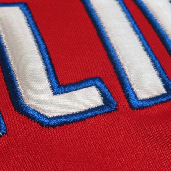 Renegade Sportswear Philidelphia Baseball Jersey Mens 2XL Red Sewn Button Up - Picture 3 of 6